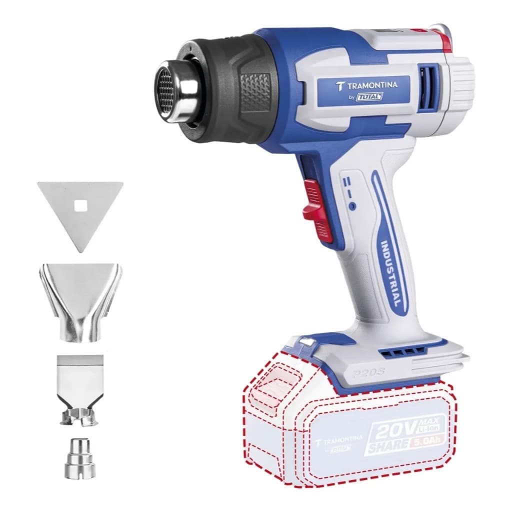 Soprador Termico Bateria 20v 30-300c-550c Tramontina Bytotal
