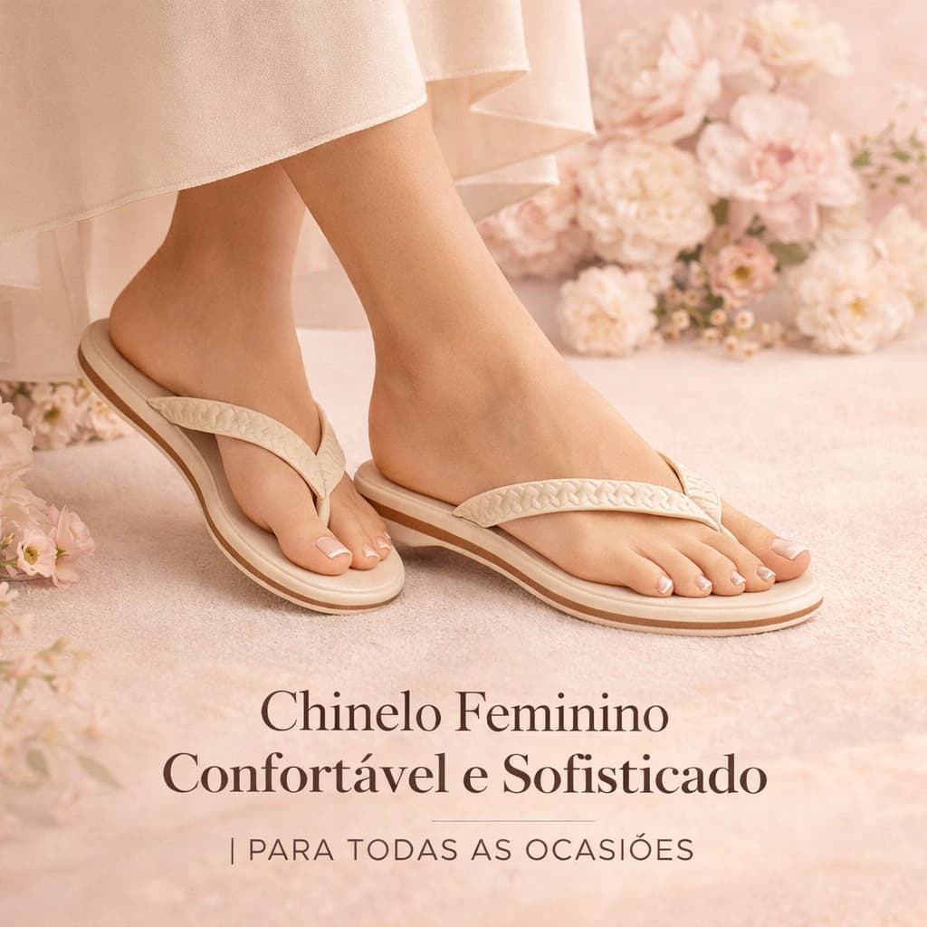 Chinelo Rasteirinha Feminina Delicada Novo Modelo Ortopédico Leve Macio Promoção