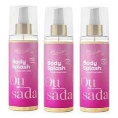 KIT Body Splash Belkit Ousada Glow 200ml - Fragrância Floral, Alta Fixação, Projeção e Perfumaria Fin