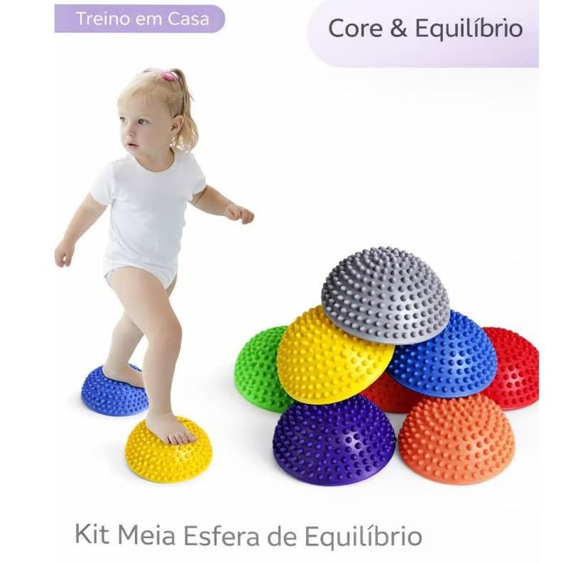 Bola de Massagem Meia Esfera para Equilíbrio e Treino | Yoga Pilates