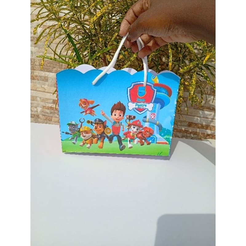 Sacolinha Personalizada Patrulha Canina Montada