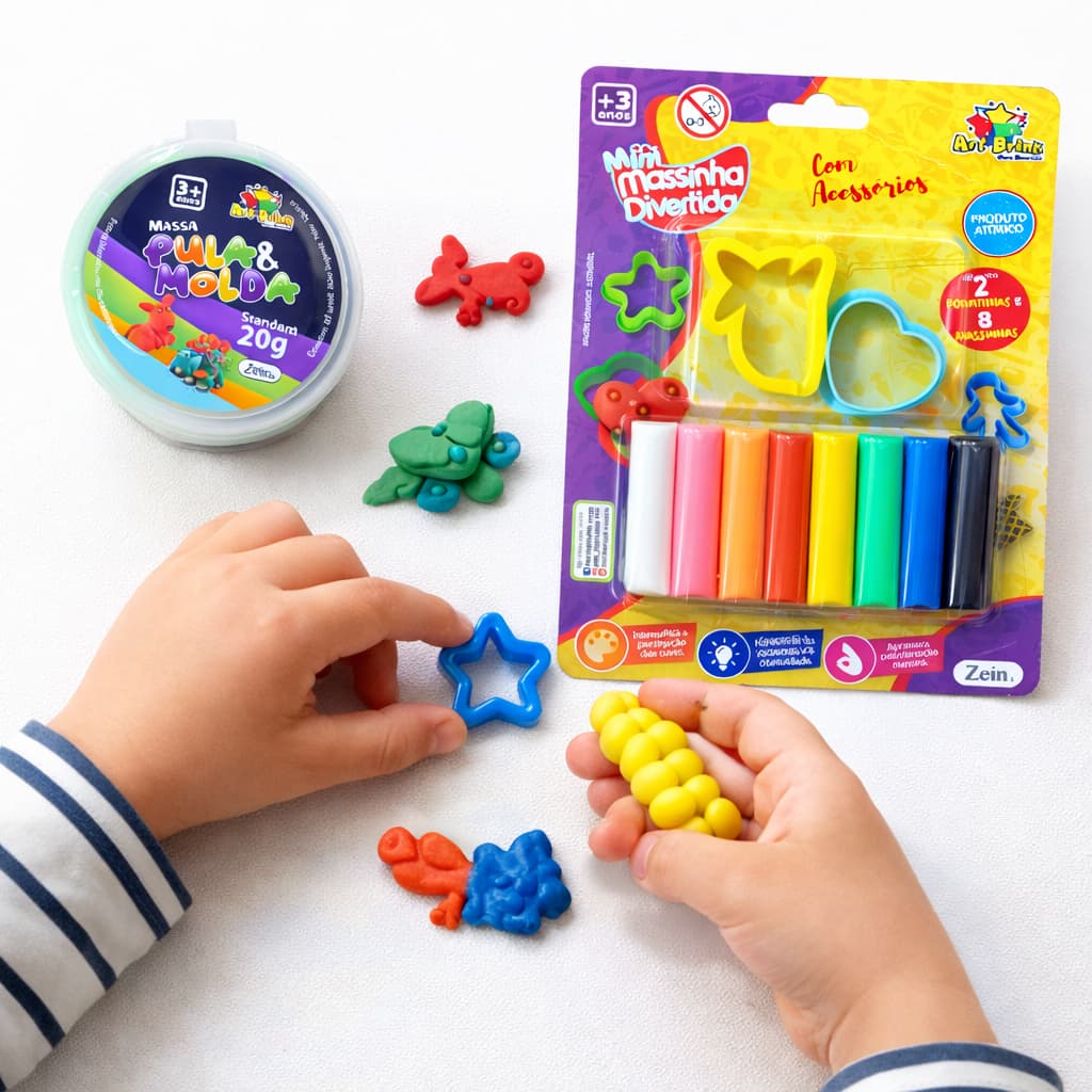 Kit Massinha de Modelar Infantil com Acessórios