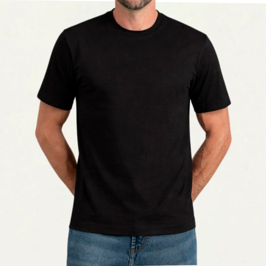Camiseta Lisa Masculina 100% Algodão Dia a Dia Trabalho Academia Confortável Leve