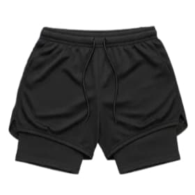 Bermuda Dry Fit Masculino com Compressão Interna Tamanho PP Preta