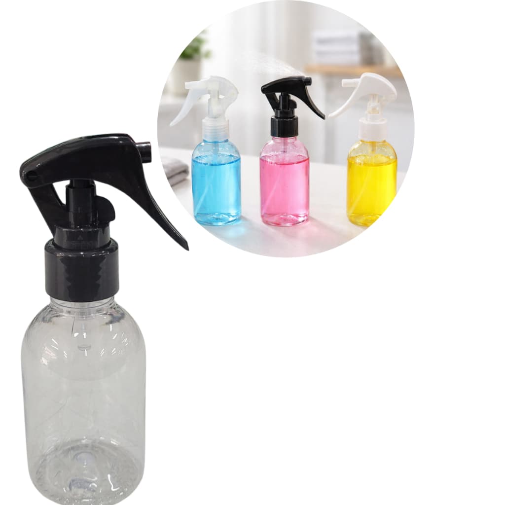 Kit 10 Frascos Pet ( Plástico ) 100 ml + Válvula Mini Gatilho Borrifador