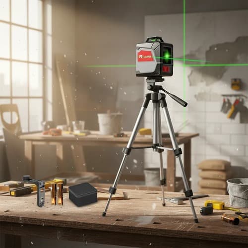 Nivel A Laser 2 Linhas Verde Com Tripé Profissional 20M