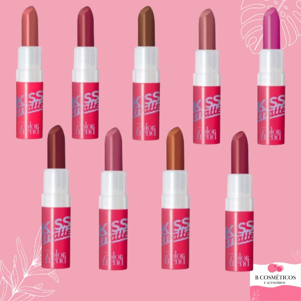 Batom Kiss Matte color trend avon