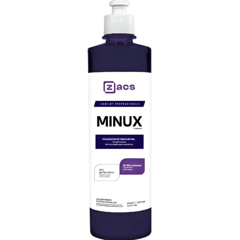 Zacs Minux Pneu Pretinho Abrilhantador Brilho Duradouro500ml