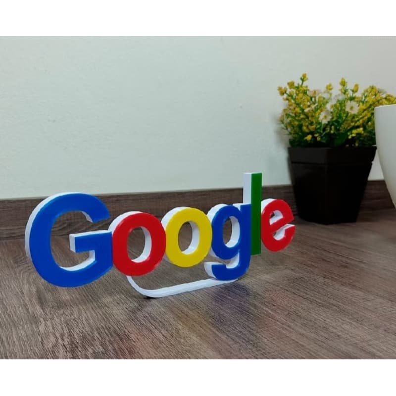 Ícone Google para bancada material 3D.