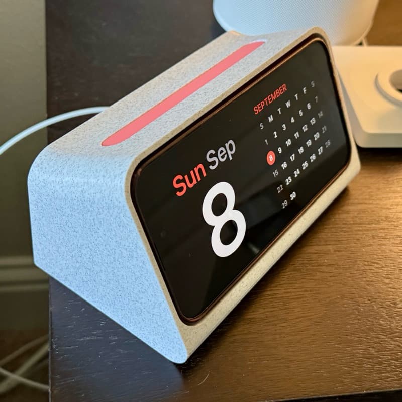 Dock de Carregamento para iPhone 13,14,15,16 e 17 Compatível com MagSafe com Encaixe Organizado para Mesa e Cabeceira