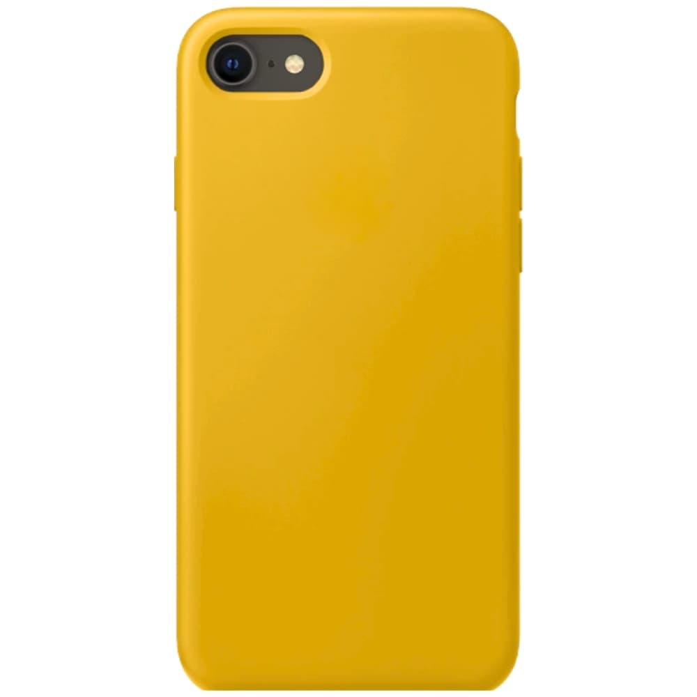 Capinha Mostarda Para Iphone 7, Iphone 8 Normal e Iphone SE 2020/2022 Fechada Nas Laterais Aveludada