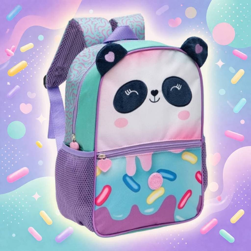 MOCHILA INFANTIL 13” PANDA – PRÉ-ESCOLA | COM ALÇAS