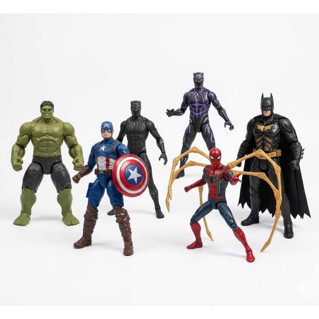 Bonecos De Ação Colecionáveis Super Heróis Brinquedo Menino COM CAIXA PERSONALIZADA