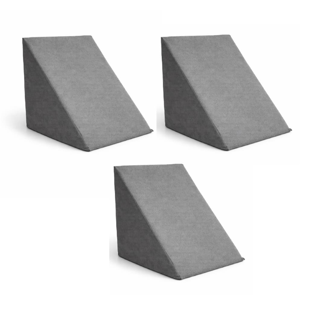 Kit 3 Travesseiro Encosto Triangular Ortopédico Pós Cirúrgico Com Capa