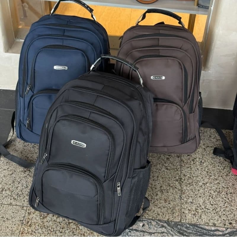 Mochila Grande masculino Unissex Escolar Amplo Espaço, Impermeável, Zíper Duplo
