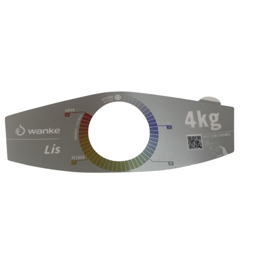 Etiqueta Adesiva Painel Lavadora Wanke Lis 4kg Timer 10 Min – Original Alta Qualidade