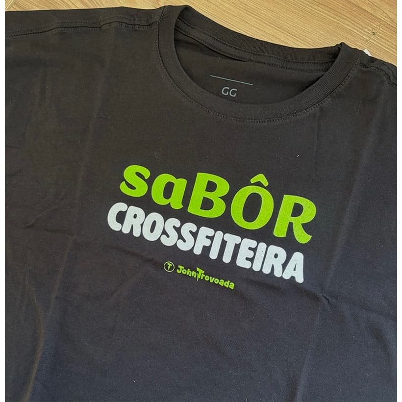 Camiseta Cropped Sabor Crossfiteira Treino