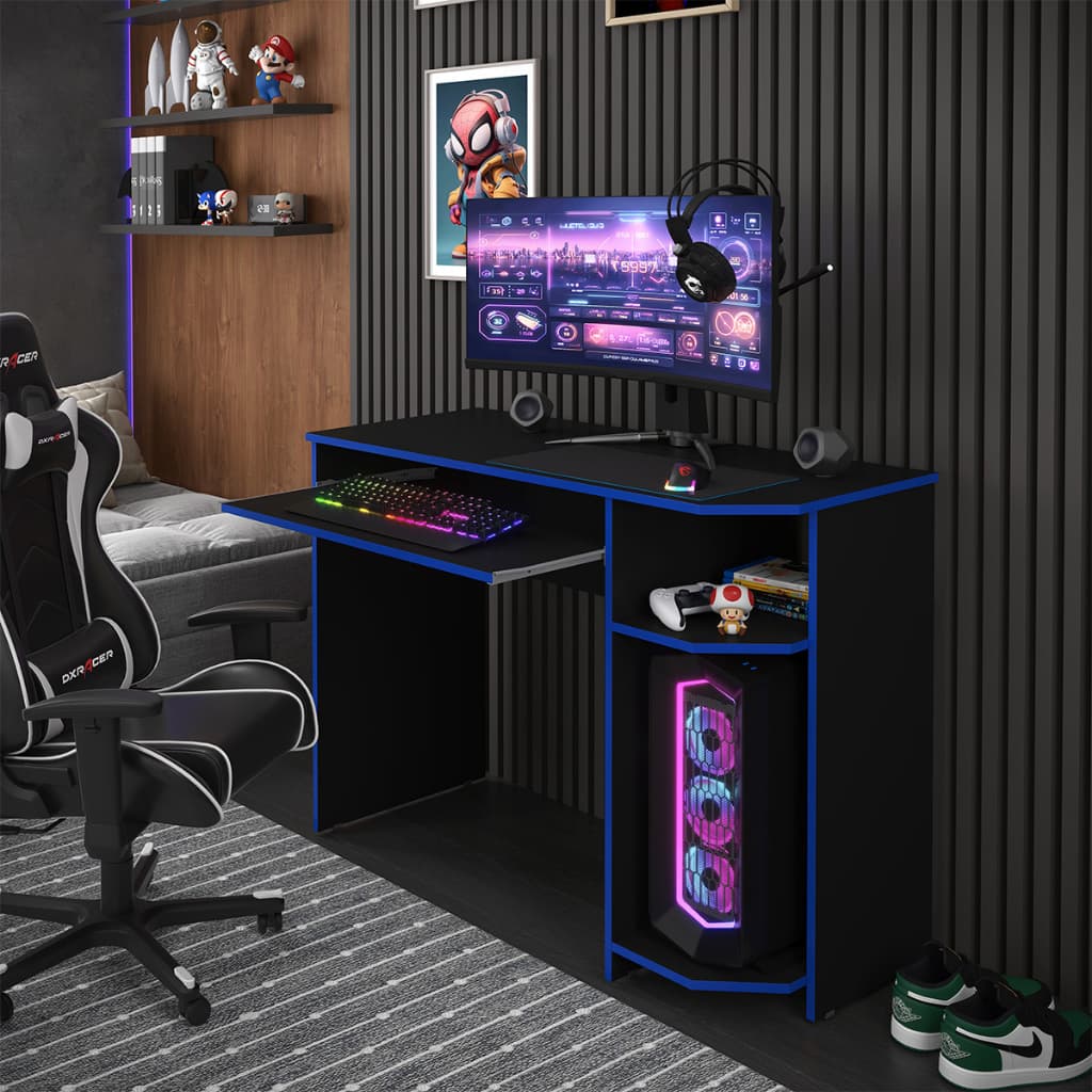 Mesa Gamer Para PC Notebook Computador Cores Variadas Escrivaninhas Quarto