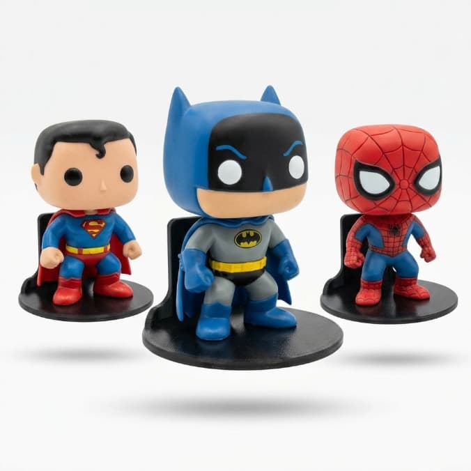 Suporte Funko Pop De Parede Completo com Fita 3M