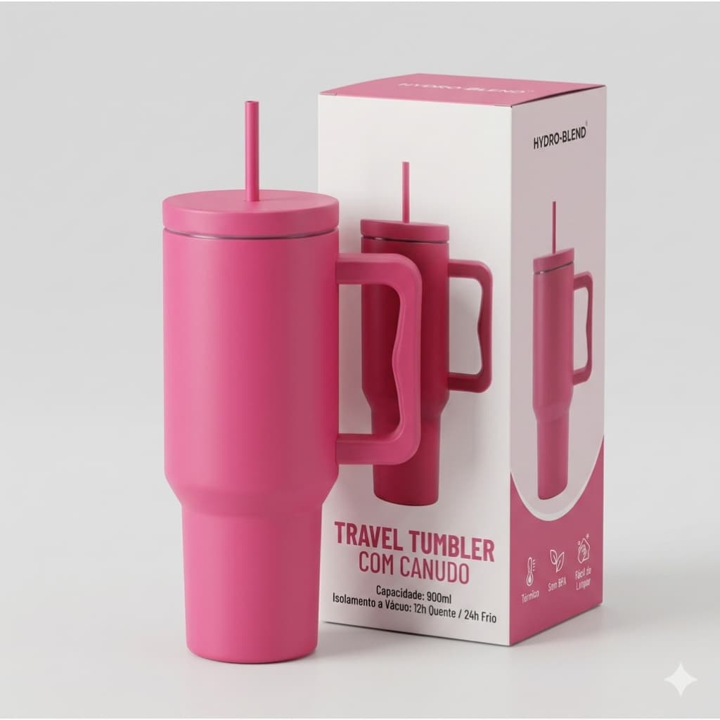 Copo Térmico com Isolamento 1200 ML de Grande Capacidade Copo para Academia e Carro com canudo