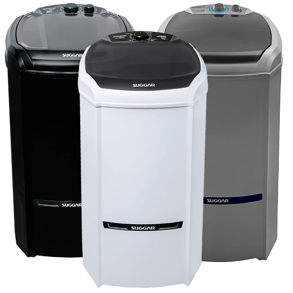 Lavadora Tanquinho 20Kg Suggar Eco Semiautomática Elétrica Maquina Lavar Roupas 127V/220V