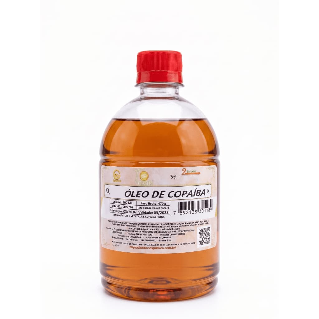 Óleo de Copaíba - 100% Puro - 500 ml