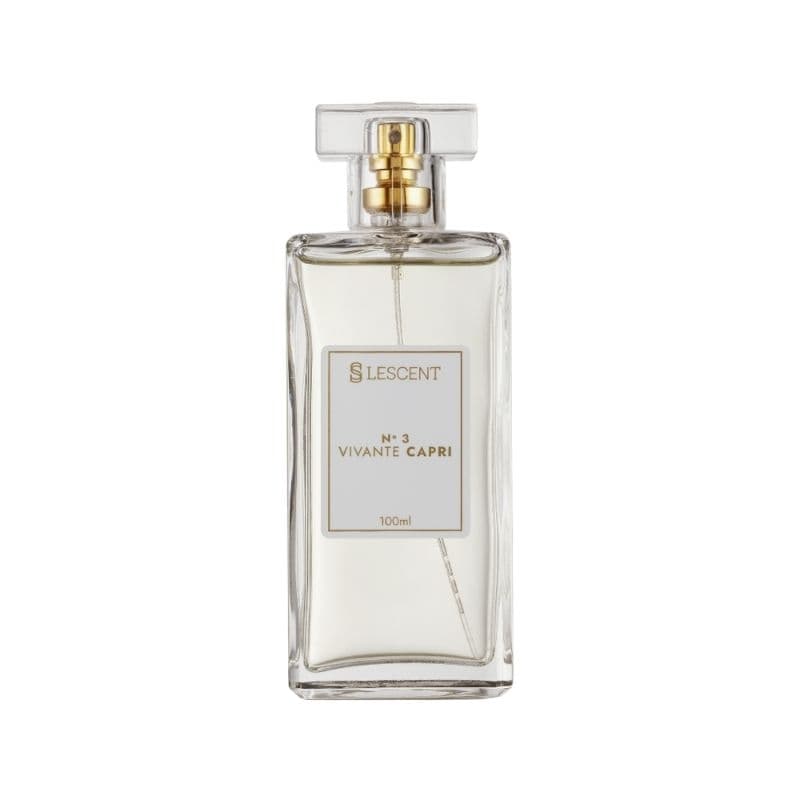 Perfume Unissex Nº 3 Vivante Capri 100ml | Fragrância Inspirada em Light Blue | Fresco, Cítrico e Sofisticado