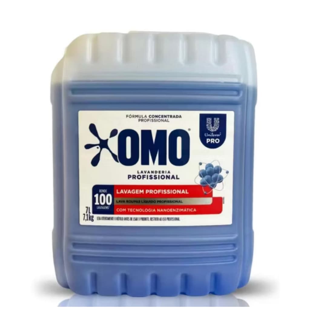 Sabão Líquido Omo Lavagem Perfeita Pro Galão 7 Litros