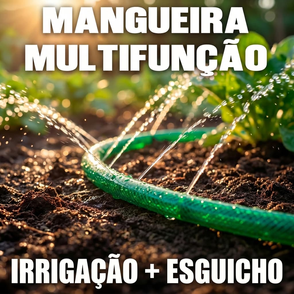 Mangueira Irrigação 5/7/10/15/20/30/50m Microperfurada Jardim Gotejamento Aspersor Alta Precisão