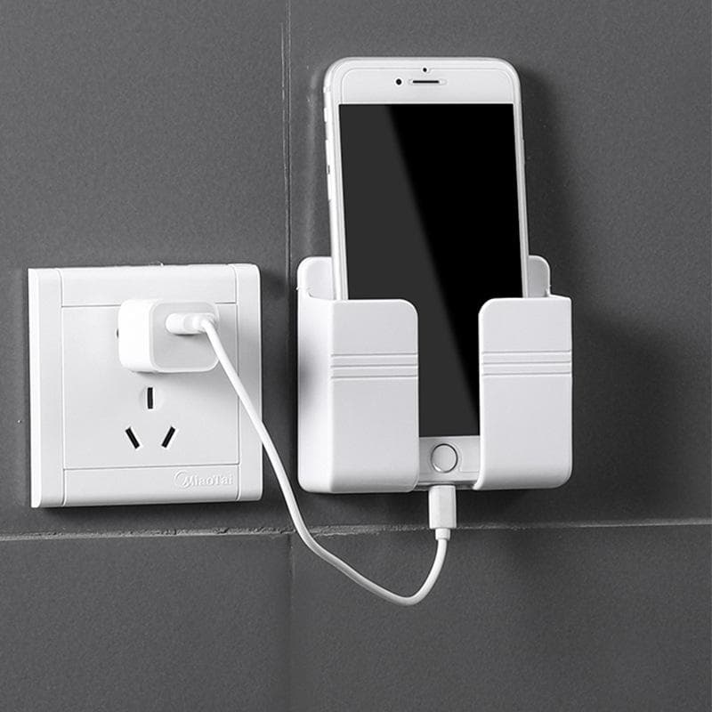 1 Suporte Multiuso De Parede Para Celular Controle Plástico Para Carregar Remoto Um Slot