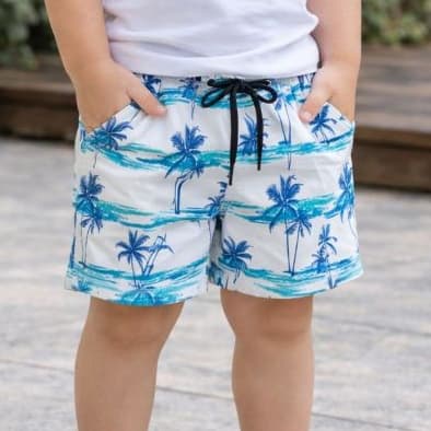 Short Infantil Tactel Moda Praia Piscina