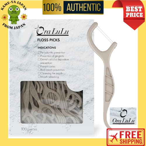OraLuLu Fio Dental com Haste Dupla Linha Super Resistente 100/200 unid Menta