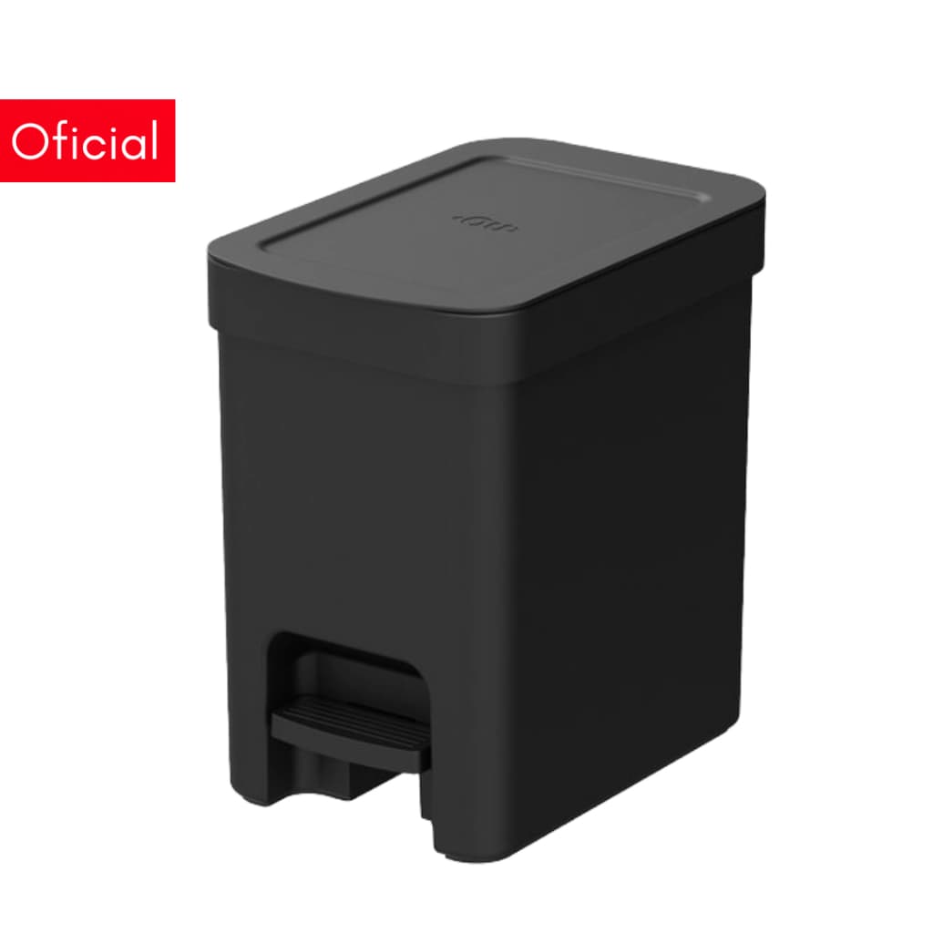 Lixeira com Pedal 6L Banheiro Cozinha Tampa Fechada Anti Odor Original