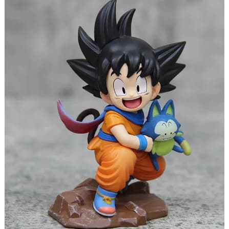 Figura de Anime Goku Abraço/Dragon Ball Infância Little Goku Figuras de PVC, Abraço Puer Ya Mu Chá, Pequeno Seguidor