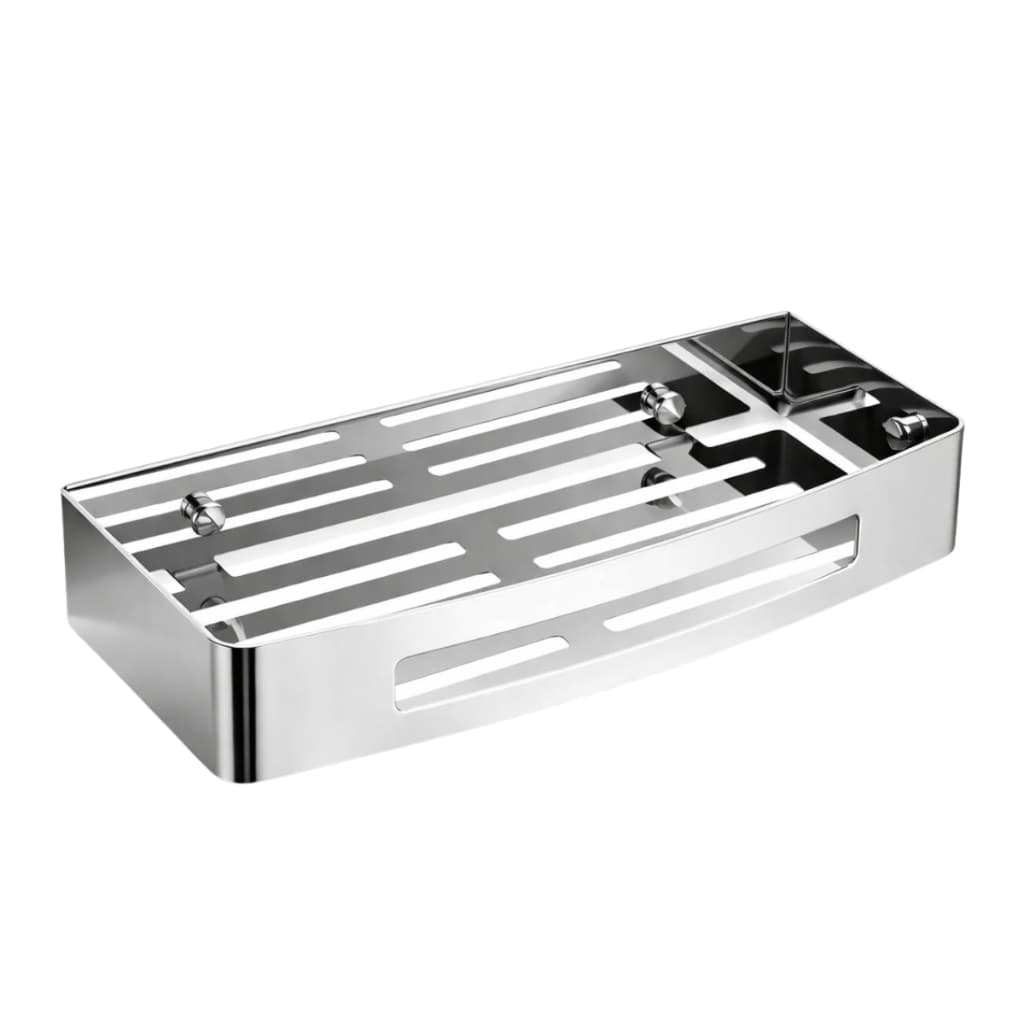 Porta Shampoo Prateleira Organizadora Cromado Aço Inox Suporte Shampoo Sabonete Banheiro