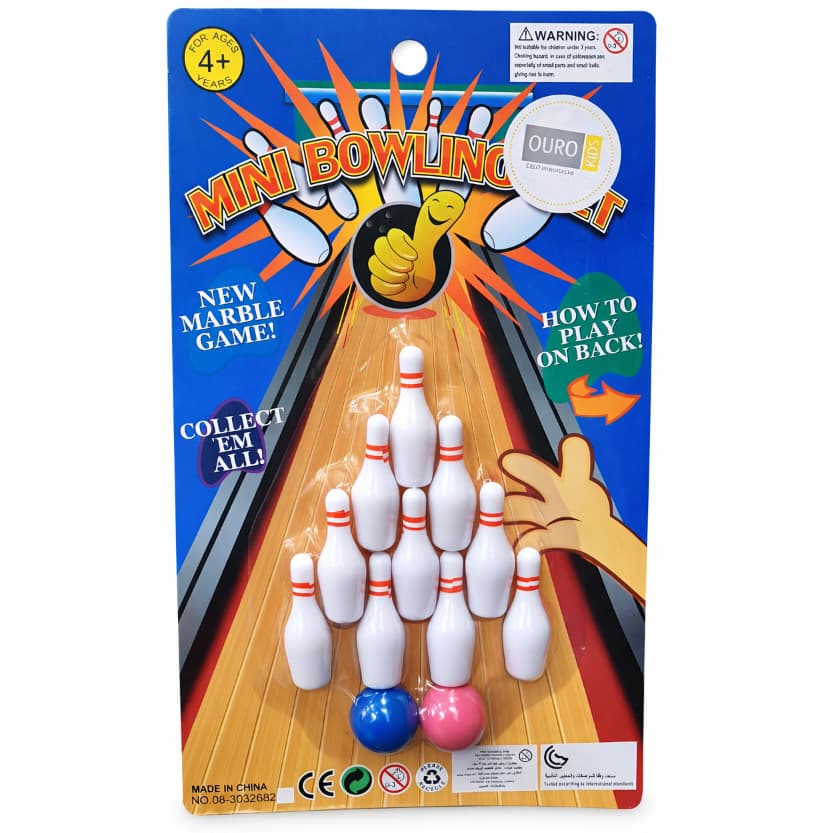 Mini Boliche de Dedo Infantil com Pinos e Bolas | Jogo Divertido Portátil