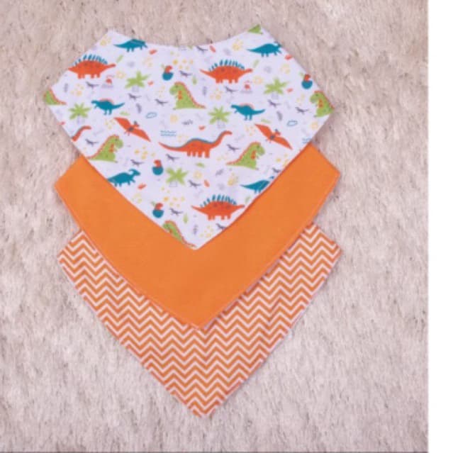 kit com 3 Babadores Soridos Para Bebê - Enxoval -