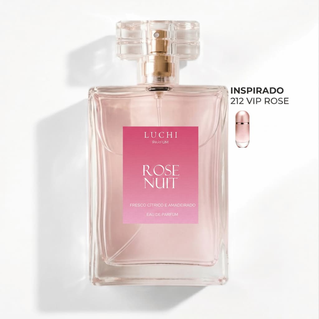 Perfume Feminino Rosé nuit Luchi Parfum (Aroma importado) - Alta fixação