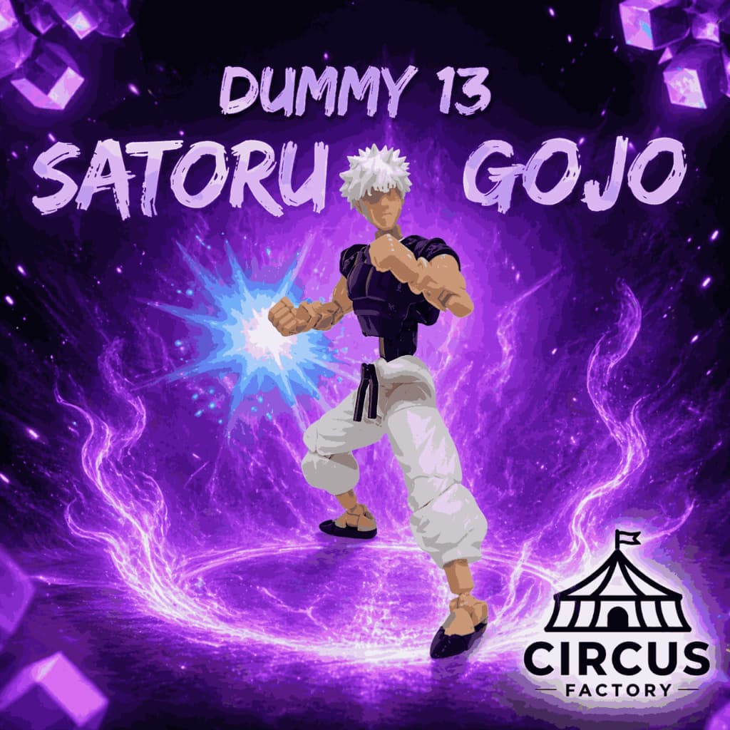 Boneco Satoru Gojo Articulado Dummy 13 | Jujutsu Kaisen | Action Figure 3D | 30+ Juntas | Fidget Sensorial | MONTADO