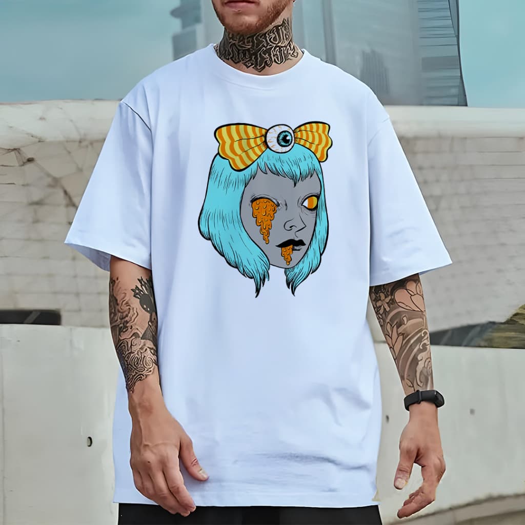 Camiseta Oversized Unissex Plus Size com Estampa Modelo: "Mahitoo" - Lançamento 2026