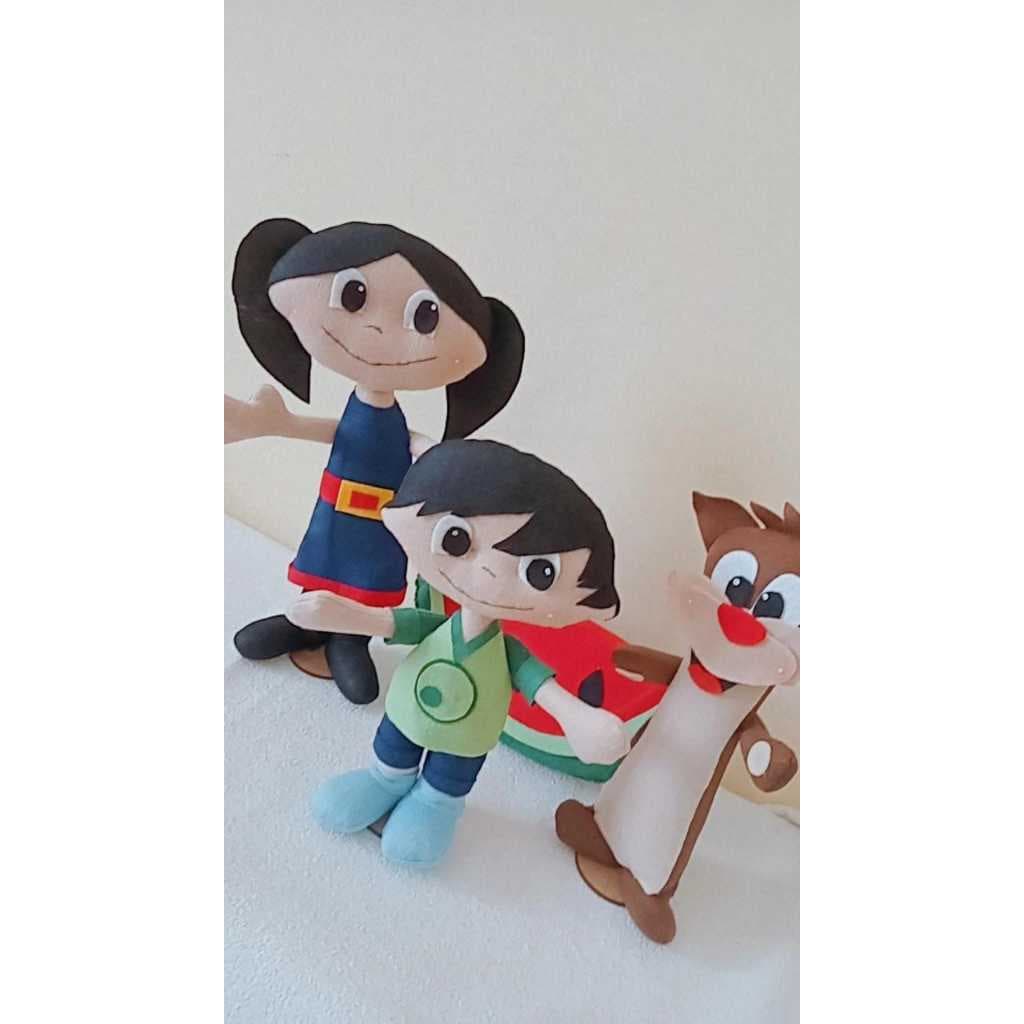 Bonecos do show da Luna de feltro para decoração de festa e quarto infantil e seção de foto Temática