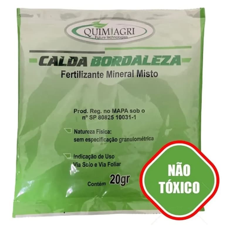 Calda Bordalesa Quimiagri 20g - Proteção Eficaz contra Fungos e Saúde Vegetal