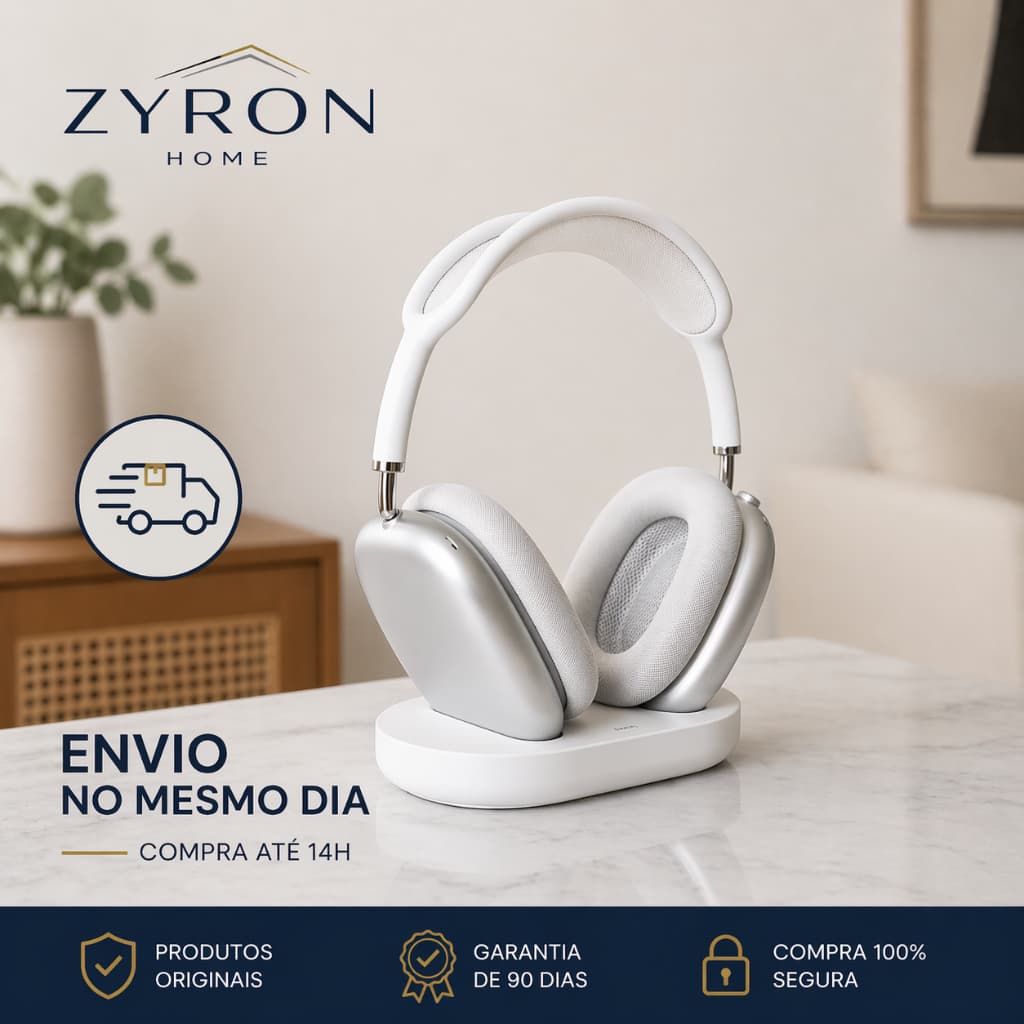 Suporte Base Para Fone de Ouvido Headphone Mesa Organizador Preto Premium