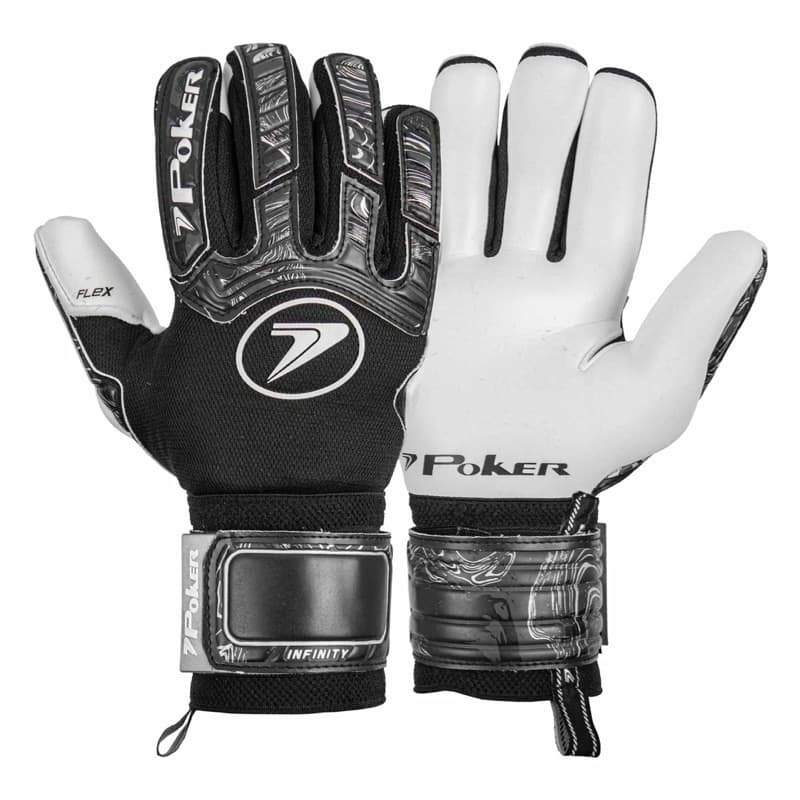 LUVA DE GOLEIRO POKER FUTEBOL DE CAMPO PROFISSIONAL INFINITY PROMOÇÃO