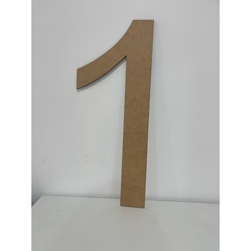Número em mdf 3 mm 55 cm com fita dupla face