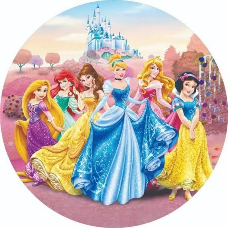 60/100 Adesivos Personalizados 5x5 cm Tema PRINCESAS  Ideal para Lembrancinhas, festas, decoração