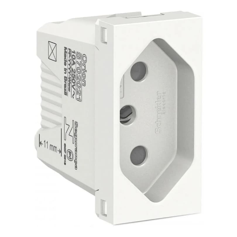 Módulo Tomada 2p+t 10a, Branco, Orion - Schneider Electric