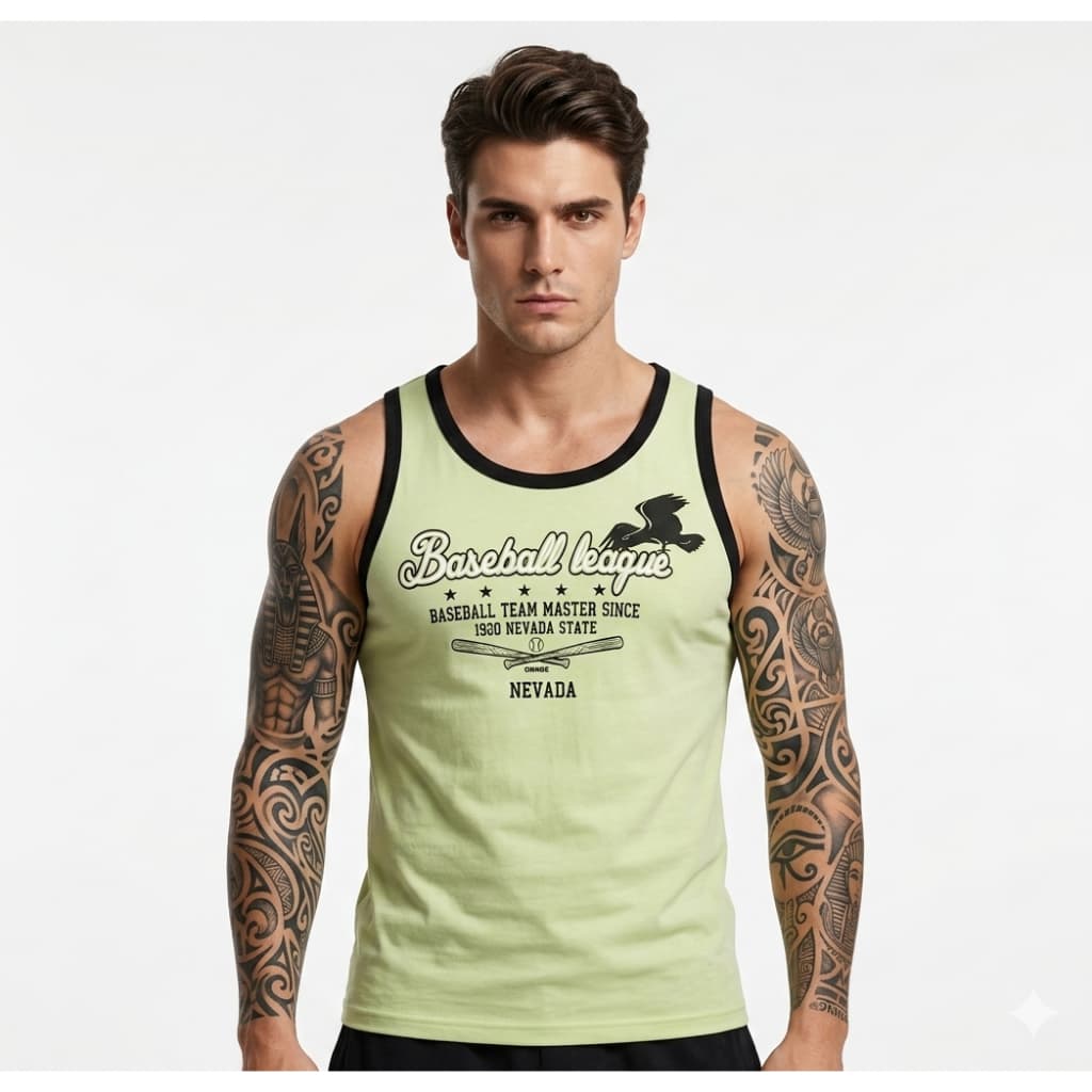 Regata Slim Fit Estampada Masculina TAMANHO P
