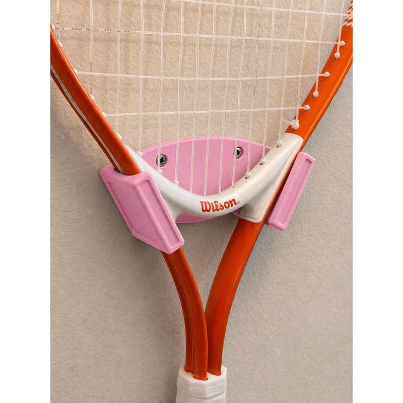 Suporte Organizador Para Raquete De Tênis E Beach Tennis De Parede ABS Premium