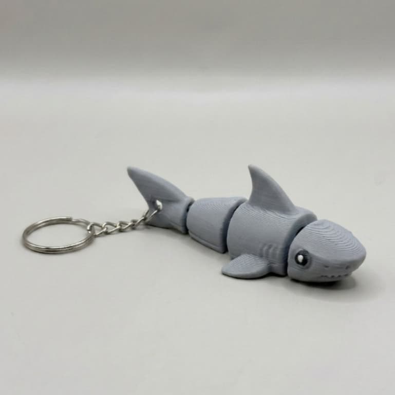 Chaveiro Tubarão 3D Articulado Impressão 3D Resistente Criativo Presente Decorativo Acessório Bolsa Chaves Unissex Shark